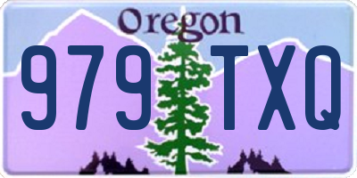 OR license plate 979TXQ
