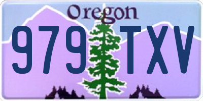 OR license plate 979TXV