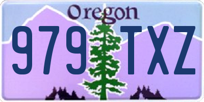 OR license plate 979TXZ