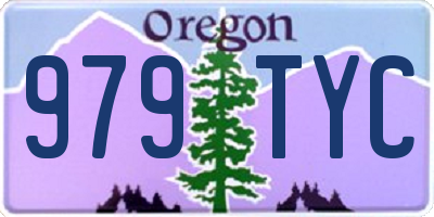 OR license plate 979TYC