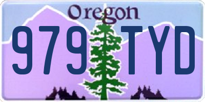 OR license plate 979TYD