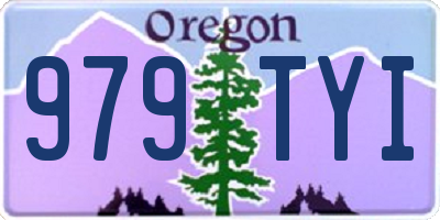 OR license plate 979TYI
