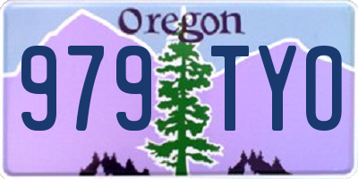 OR license plate 979TYO