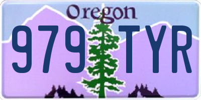 OR license plate 979TYR