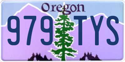 OR license plate 979TYS