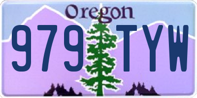 OR license plate 979TYW