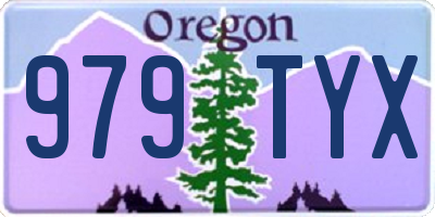 OR license plate 979TYX