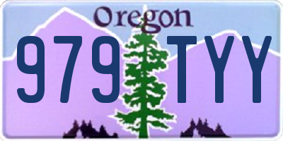 OR license plate 979TYY