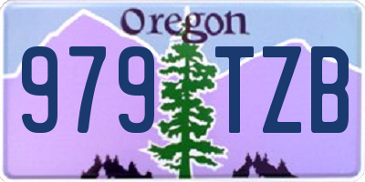 OR license plate 979TZB