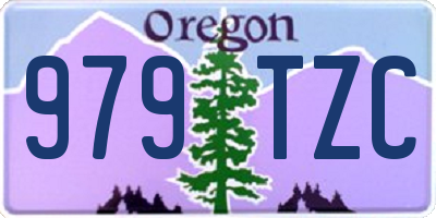 OR license plate 979TZC