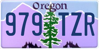 OR license plate 979TZR