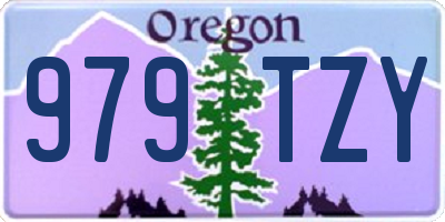 OR license plate 979TZY