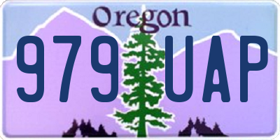 OR license plate 979UAP