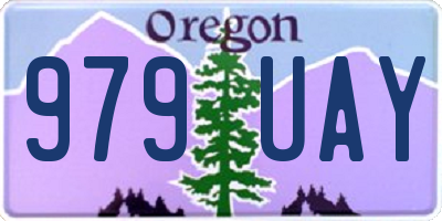 OR license plate 979UAY