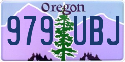 OR license plate 979UBJ