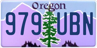 OR license plate 979UBN
