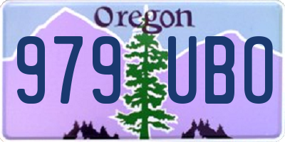OR license plate 979UBO