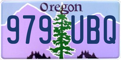 OR license plate 979UBQ