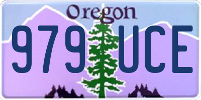 OR license plate 979UCE