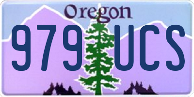 OR license plate 979UCS