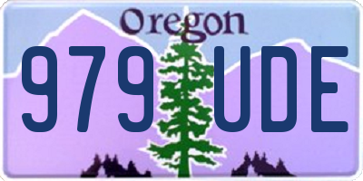 OR license plate 979UDE