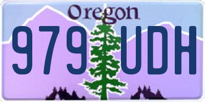 OR license plate 979UDH