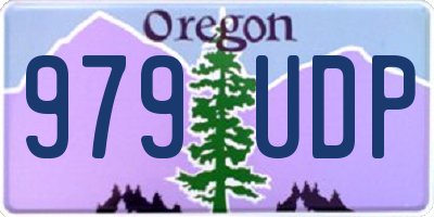 OR license plate 979UDP