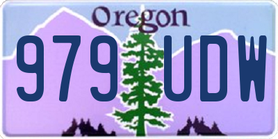 OR license plate 979UDW