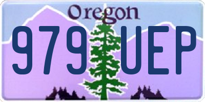 OR license plate 979UEP