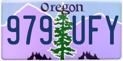 OR license plate 979UFY