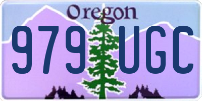 OR license plate 979UGC