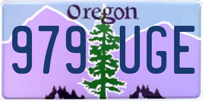 OR license plate 979UGE