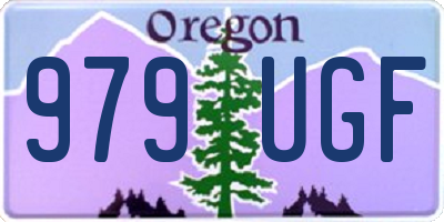OR license plate 979UGF