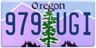 OR license plate 979UGI