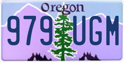 OR license plate 979UGM