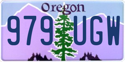 OR license plate 979UGW