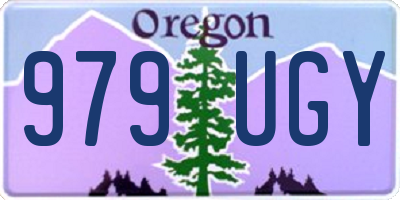 OR license plate 979UGY