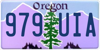 OR license plate 979UIA