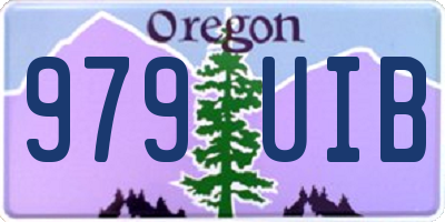 OR license plate 979UIB