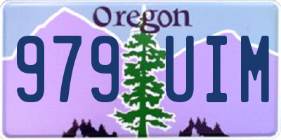 OR license plate 979UIM