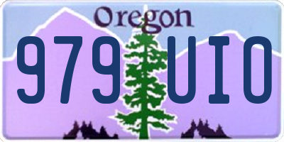 OR license plate 979UIO