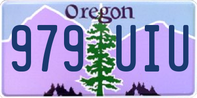 OR license plate 979UIU