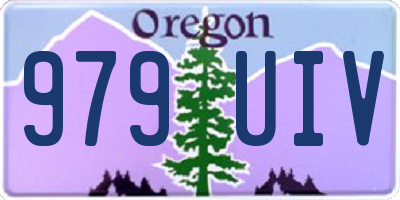 OR license plate 979UIV