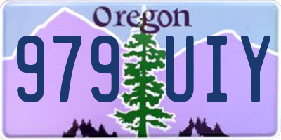 OR license plate 979UIY