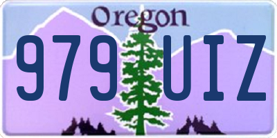 OR license plate 979UIZ