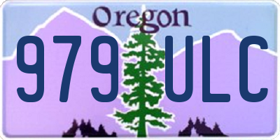 OR license plate 979ULC