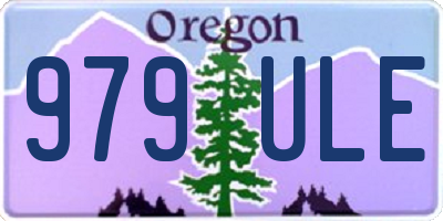 OR license plate 979ULE