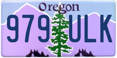 OR license plate 979ULK