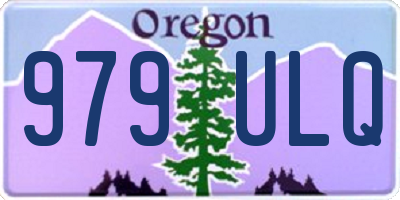 OR license plate 979ULQ
