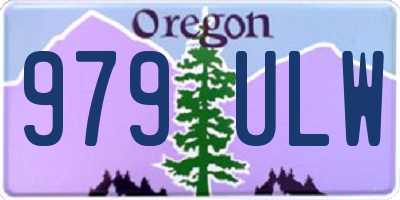 OR license plate 979ULW